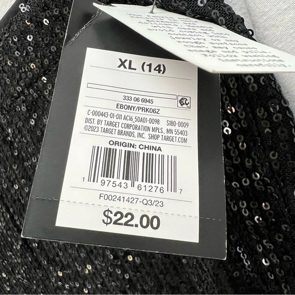 NWT Art Class black sequin pants. - Picture 5 of 9